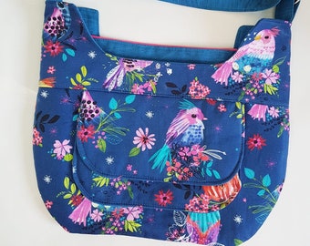 Cross body bag PDF Sewing pattern, Ellie bag, shoulder bag, everyday bag, sewing tutorial, Learn to sew this DIY bag, sew along video