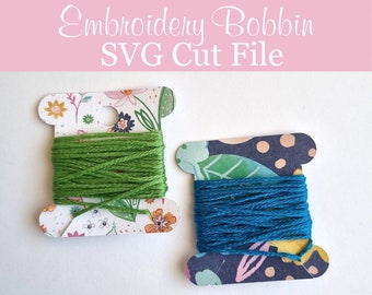 Embroidery Bobbin SVG file and PDF printable, Cricut, SVG cutting file, traditional bobbin