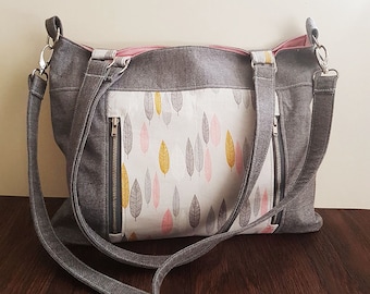 Jayne Bag PDF Bag Sewing Pattern, tote pattern, everyday bag, handbag, bag sewing tutorial, cross body bag pattern, shoulder bag, market bag
