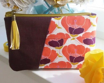 Makeup Pouch PDF Sewing Pattern, Beginner friendly, Zipper Pouch, cosmetic bag, Quilted pouch tutorial includes SVG file, sew along video