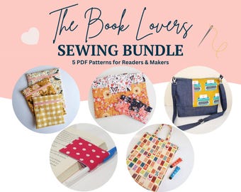 Book Lovers Sewing Pattern Bundle - 5 bookish patterns included!