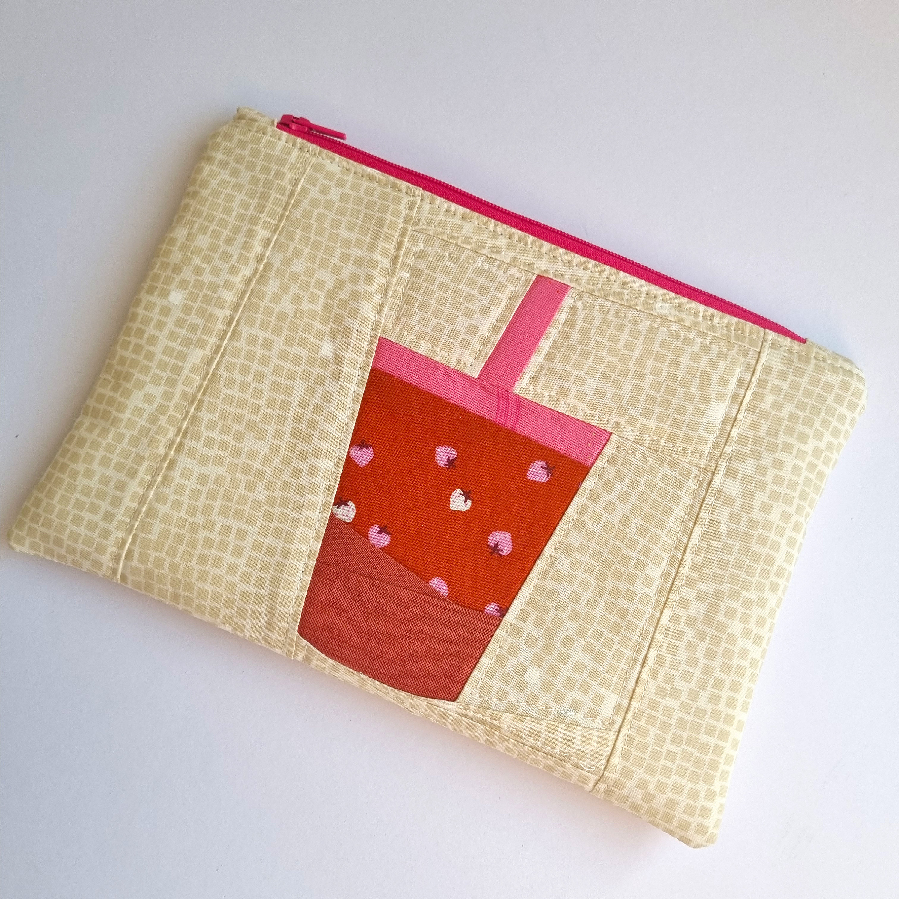 Quilted Block Pouch PDF Sewing Pattern With Valentines Quilting Block ...