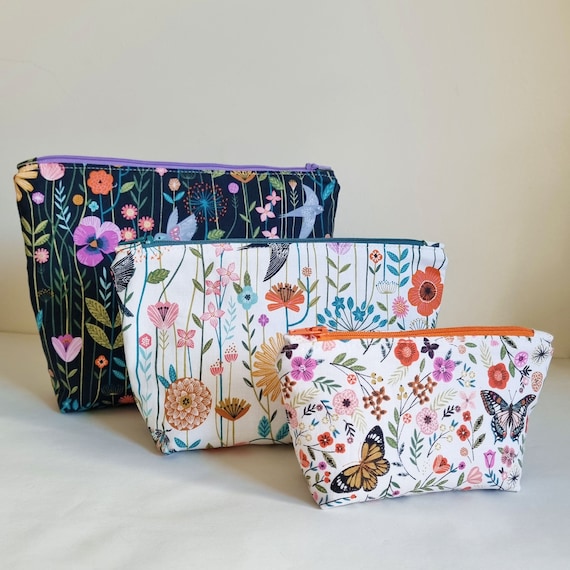 Quick Pouch PDF Sewing Pattern, Cosmetic Pouch, Pencil Pouch, Sewing Pouch,  3 Sizes, Beginner Friendly, Boxy, Zipper Bag, Case, Coin Pouch - Etsy