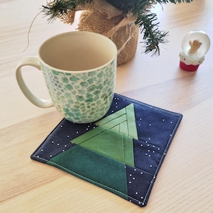 Modern Christmas Tree FPP Block, Easy Quilt block, Foundation paper piecing pattern for beginners, modern quilting