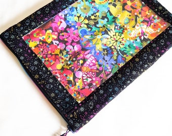 Project Pouch Sewing Pattern, window pouch, zip pouch, DIY pouch, SVG File, colouring page, Instant Download