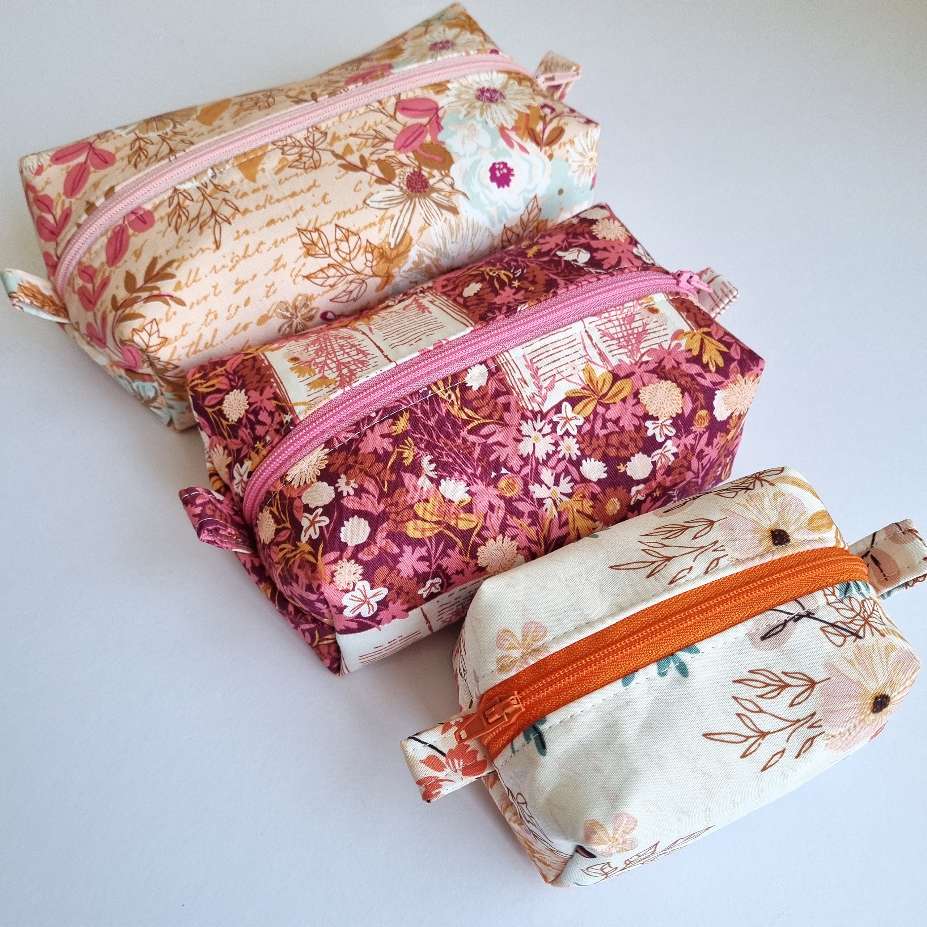 Easy Boxy Pouch PDF Sewing Pattern and Video Tutorial, Cute Beginner ...