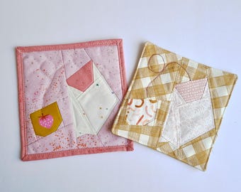 Mug Rug Sewing Pattern Bundle: Beginner Mini Quilt (PDF Pattern)