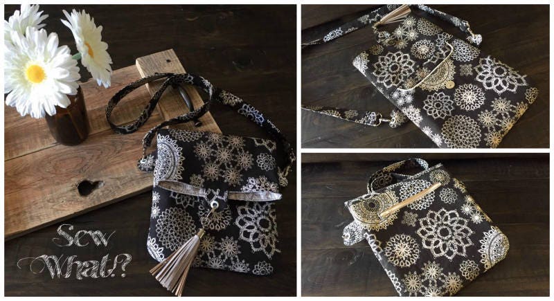 Lily Cross Body Bag PDF Sewing Pattern Tote Bag Fold Over | Etsy UK
