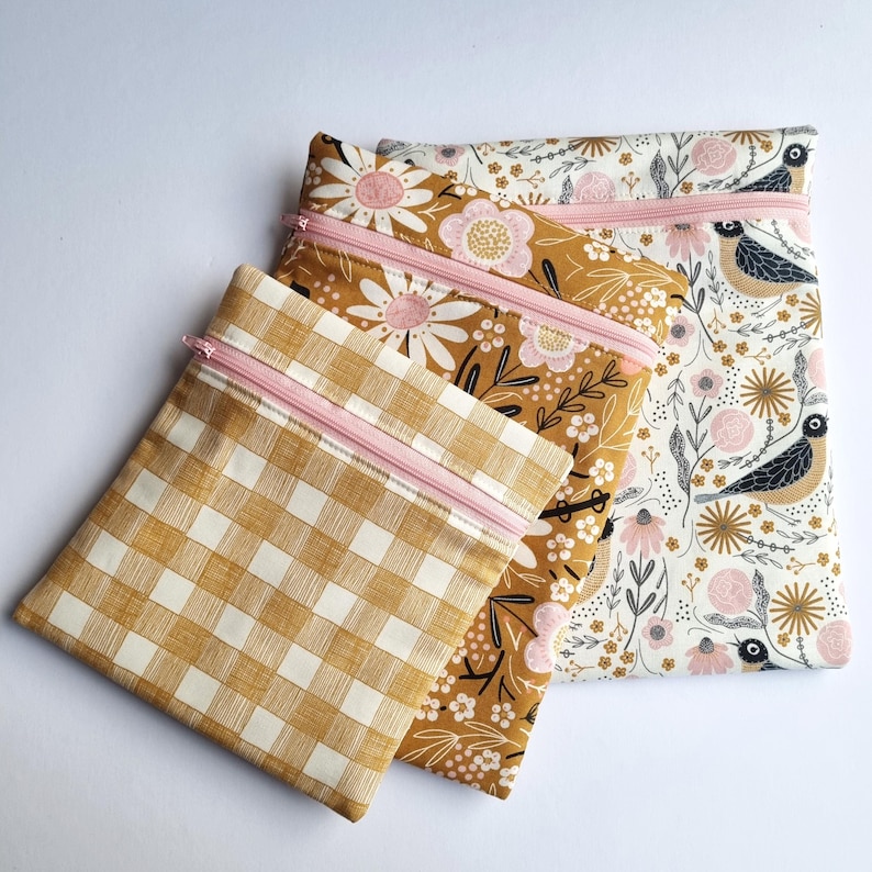 Zipper Pouch PDF Sewing Pattern Set, Beginner Friendly (3 Sizes) - Etsy ...