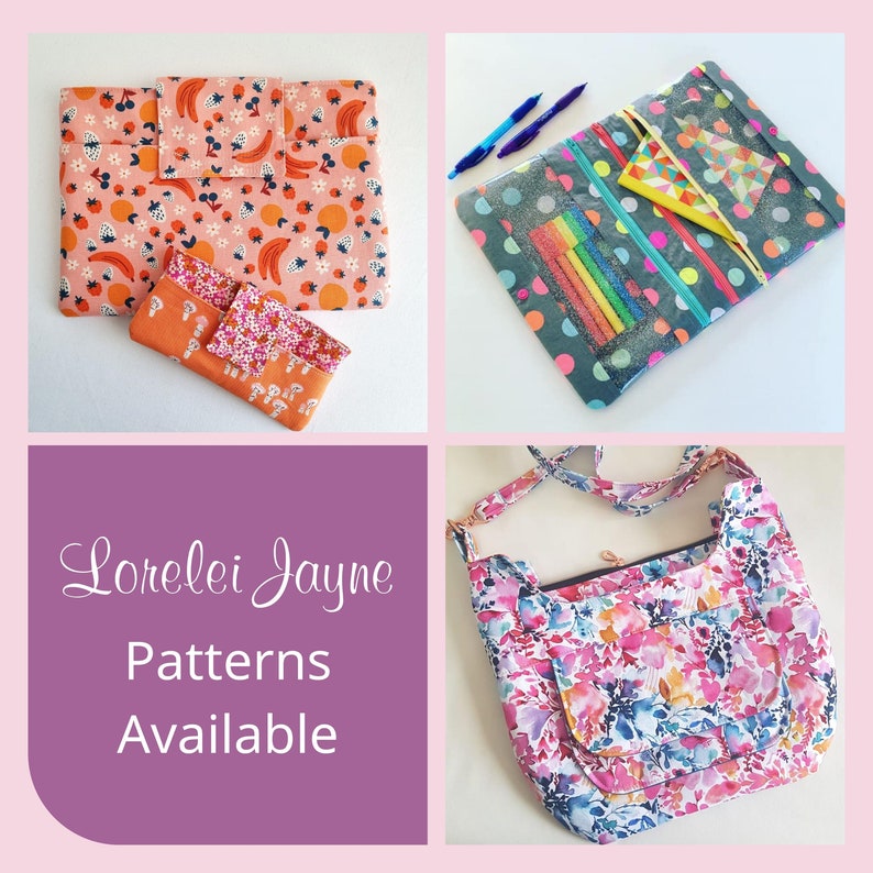 Pouch PDF Sewing Pattern, Cara Pouch Pattern (includes SVG File and Sew ...