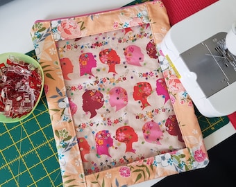 Kit Project Pouch Sewing Pattern, Vinyl Window Zip Pouch (Instant Download)