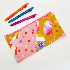 FPP Pouch PDF Sewing Pattern, foundation paper piece pouch, pencil case pattern, zipper pouch pattern.