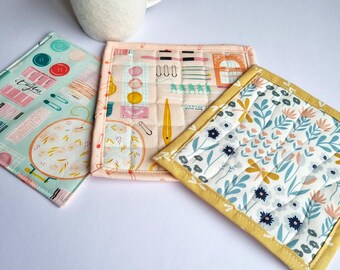 Mug Rug Sewing Pattern Bundle: Beginner Mini Quilt (PDF Pattern)