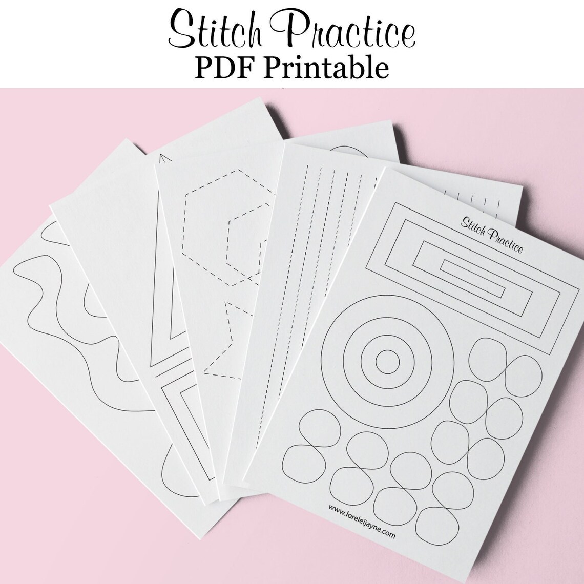 Stitch Practice PDF Printable Learn to Sew Practice Sewing - Etsy