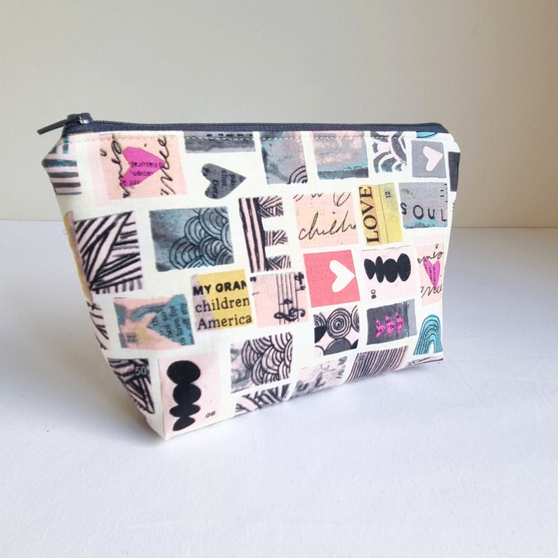 Quick Pouch PDF Sewing Pattern, cosmetic pouch, pencil pouch, Sewing Pouch, 3 sizes, beginner friendly, boxy, zipper bag, case, coin pouch image 3
