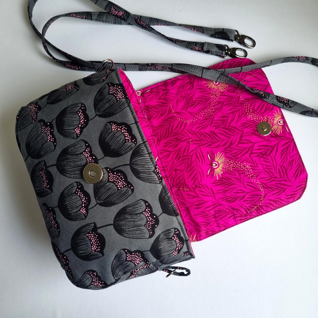 Stella Bag PDF Sewing Pattern, Crossbody Bag With Zipper Pocket ...
