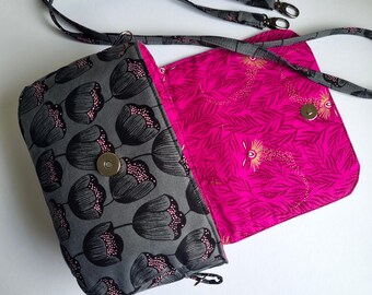 Stella Bag PDF Sewing Pattern, Crossbody Bag with Zipper Pocket (Instruction Video)