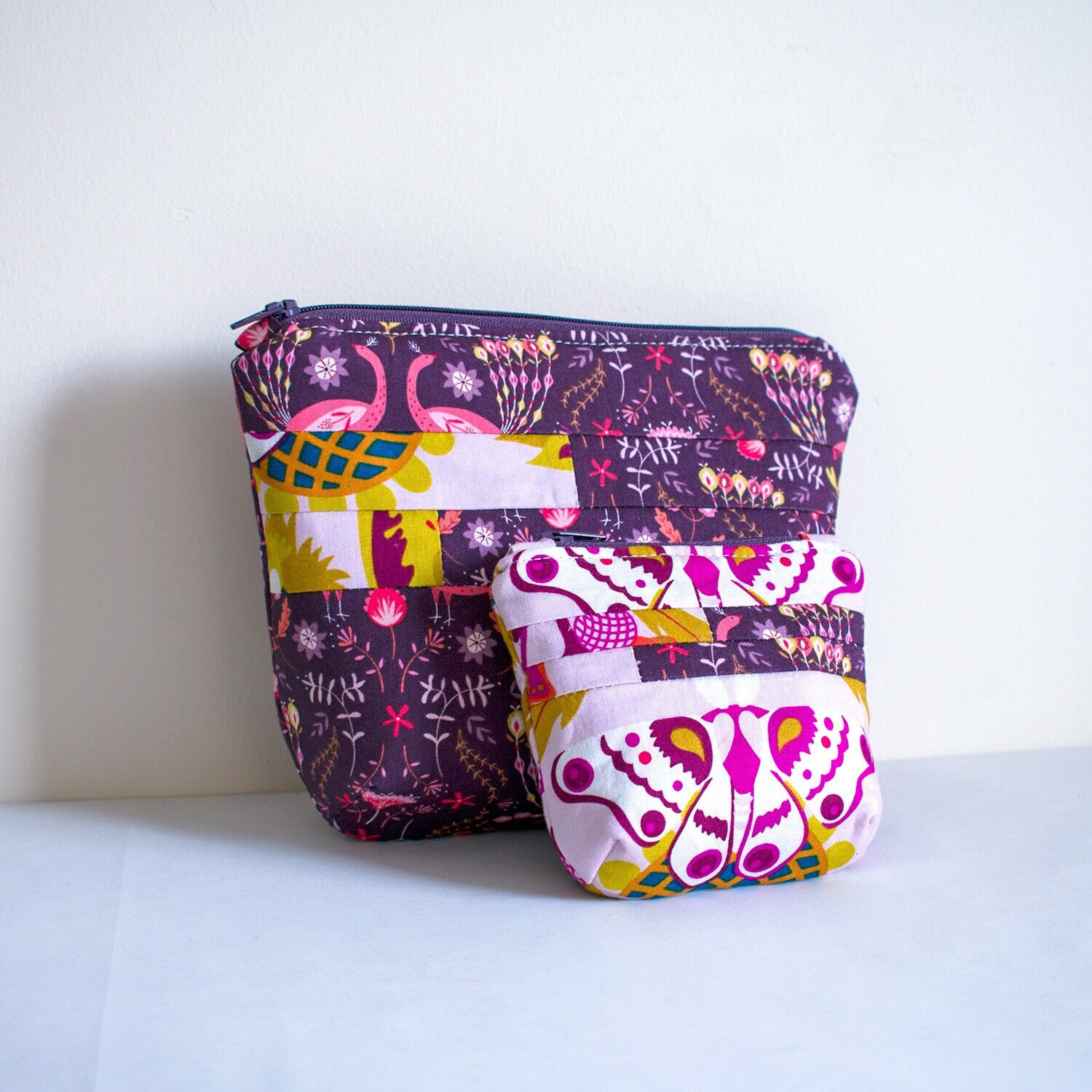 Pouch PDF Sewing Pattern, Pippi pouch pattern (Includes SVG File) 2 sizes, Makeup pouch, PDF Sewing tutorial, Travel pouch, Toiletry bag