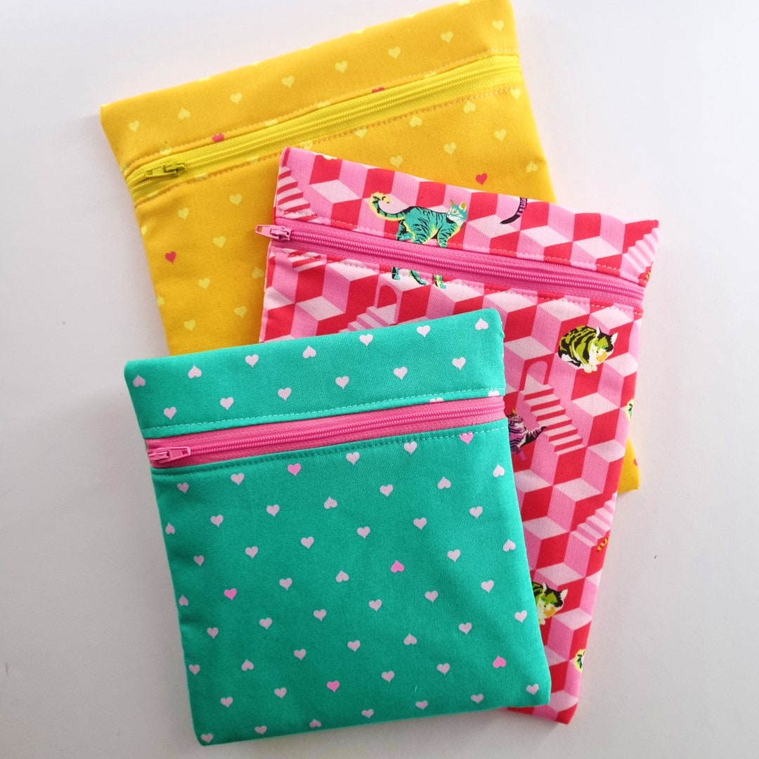 Zipper Pouch PDF Sewing Pattern Set, Book, Journal Pouch, Pencil ...