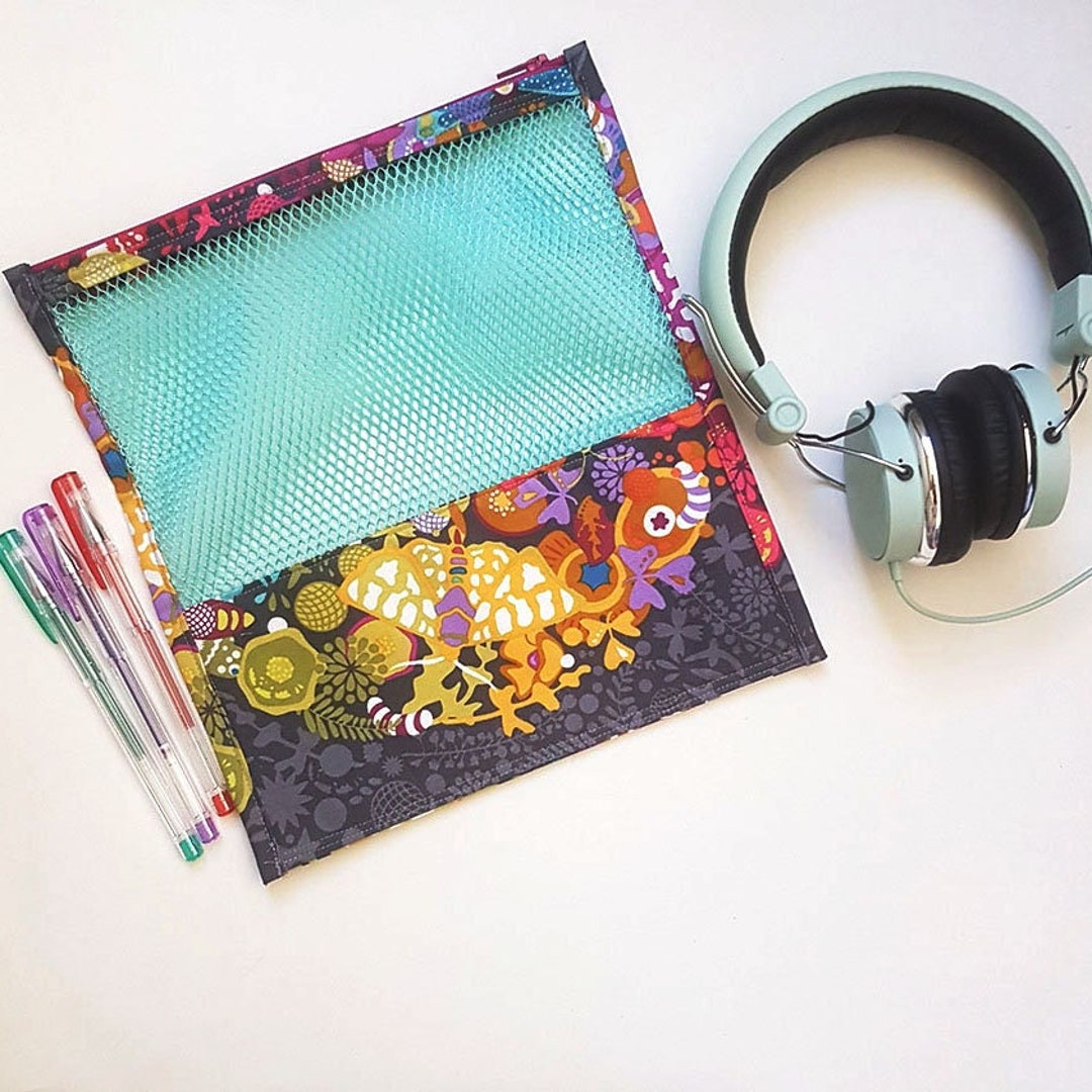 Easy Mesh Pouch Sewing Pattern PDF, Wet Bag, Project Pouch, Beginner