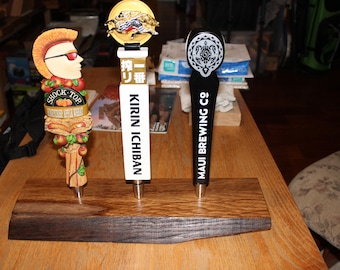 White Oak table top beer tap display