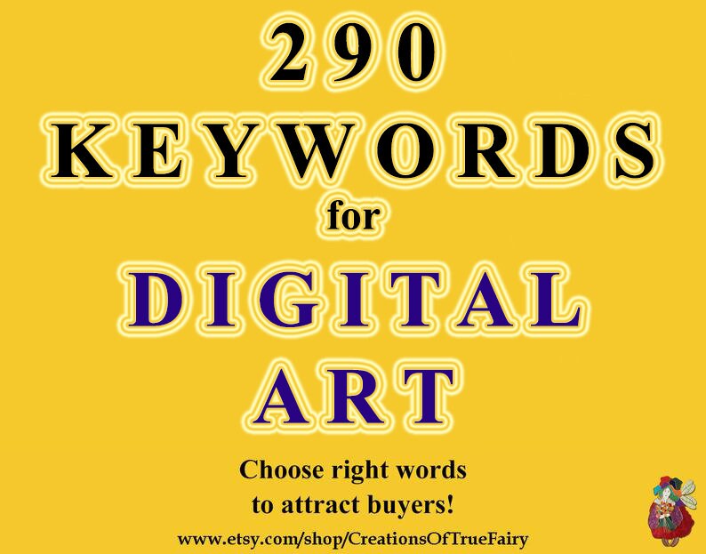 Keywords for DIGITAL ART Keywords List Search Optimization Seo Etsy UK
