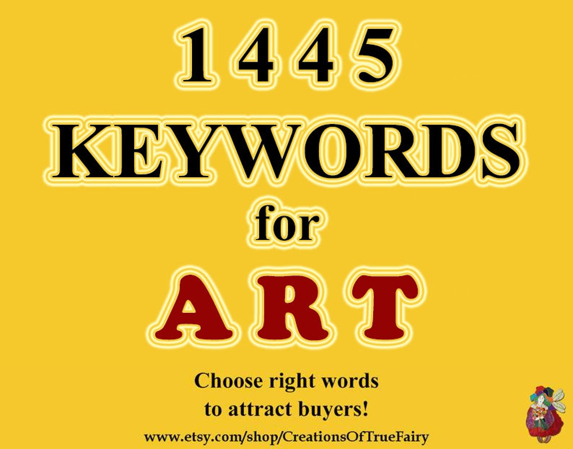 Keywords for ART Keywords list Top etsy key words for art Etsy