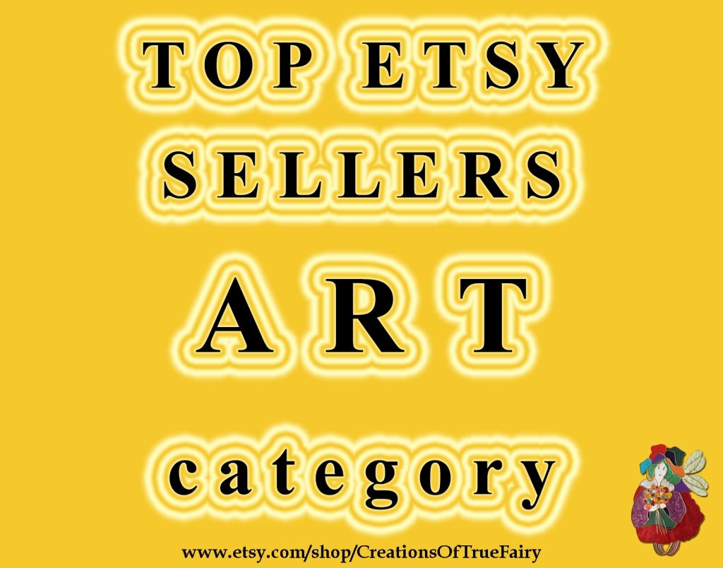 Top Etsy sellers ART category Top selling art shops Most Etsy