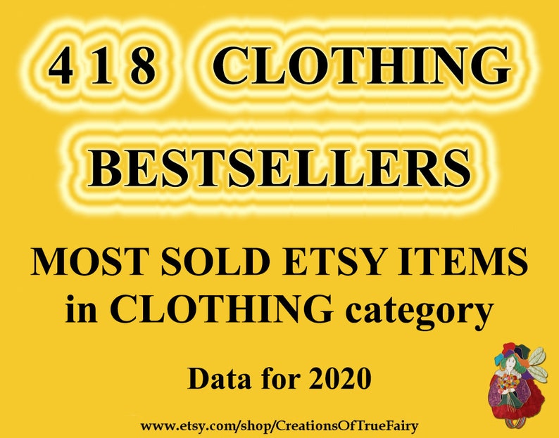 Best selling CLOTHING 2020 Most sold Etsy clothing items Best Etsy
