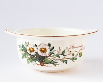 VINTAGE Villeroy and Boch Vilbofour Botanica soup or oven dish, V&B oven to tableware, individual flowers bowl with handles. See description
