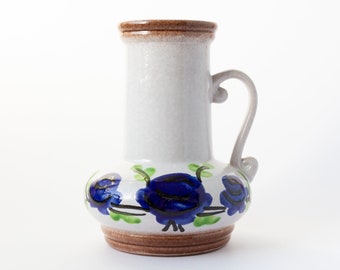 【東ドイツ Strehlaのジャグ花瓶】ミッドセンチュリー 384 ヴィンテージ 東ドイツ製 Strehla 陶器 花瓶