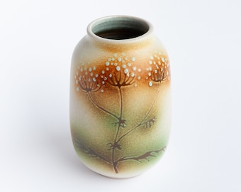 Spanish Art-Foc ceramic vase, Spanish pottery vase, handmade vase, Spanish studio pottery, mid-century ceramics, Joan Mañosa Barcelona Spain