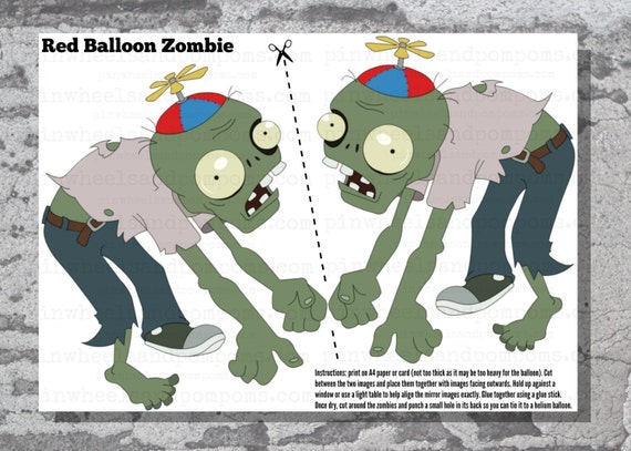 plants vs zombies balloon zombie plush