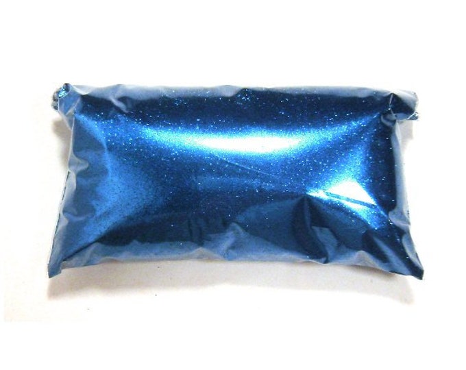 Electric Blue Glitter, .008" Very Fine Poly, Solvent Resistant, Lip Gloss, Tumblers, Nail Polish, Resin Art, Mason Jar - 6oz / 177ml Package