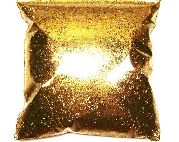 Golden Chestnut Glitter, Fine .015", Solvent Resistant Poly, Nail Polish, Makeup & Cosmetics, Bulk Tumbler Glitter 11oz / 325ml Package