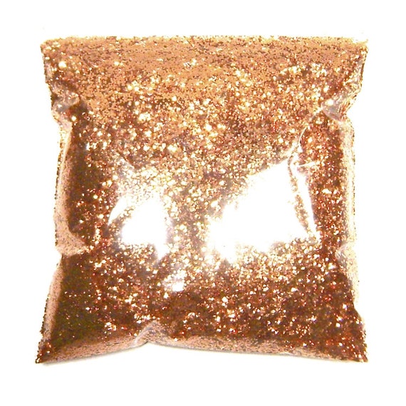 Opaque Solvent Resistant Ultra Fine  Polyester Glitter Copper Fury