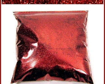 Royal Red Glitter Very Fine .008" Solvent Resistant for Nails, Body & Face, Lip Gloss, Custom Tumblers, Phone Cases - 11oz / 325ml Package