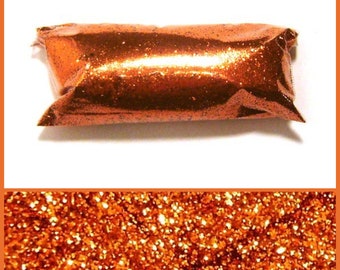 Bright Orange Fine Glitter Solvent Resistant Poly Loose Glitter .015" Nail Polish, Tumbler, Makeup, Slime, Lip Gloss, Body & Face Glitter