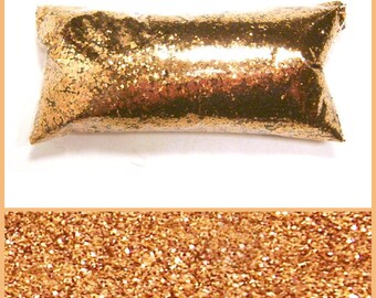 Metallic Bronze Chunky Glitter .025" Loose Nail Polish Glitter Solvent Resistant, Wedding, Yeti, Glitter Tumblers, Face & Body, Eyeshadow