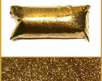 Golden Chestnut (Brown) Glitter, Fine .015" Hex, Loose Poly, Cosmetics, Jewelry, Lip Gloss, Makeup, Epoxy & Resin Safe, Bulk Tumbler Glitter