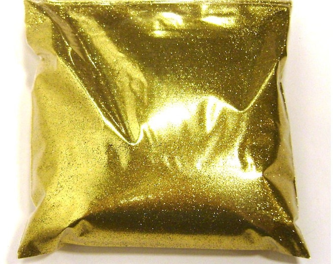 Rich Gold Fine Glitter - Loose Bulk Glitter, Solvent Resistant .008" Poly - Nail Polish, Lip Gloss, Body Art, Tumblers - 9oz / 266ml Package