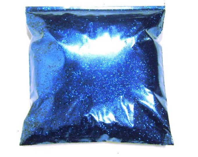 Electric Blue Glitter, Fine .015" Solvent Resistant, Nail Polish, Body, Custom Tumblers, Epoxy Safe, Eyeshadow Glitter - 9oz / 266ml Package