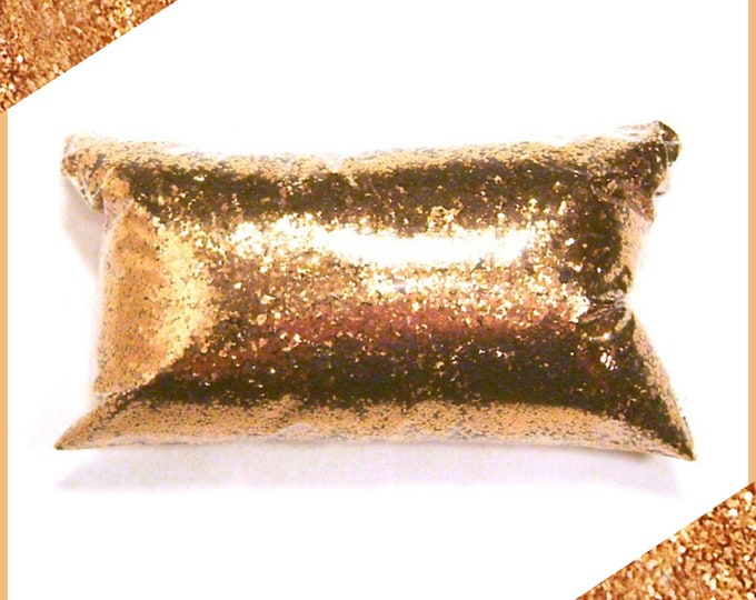 Metallic Bronze, Chunky Glitter .025" Solvent Resistant Professional Glitter, Nail Polish, Eyeshadow, Custom Tumblers, - 6oz / 177ml Package