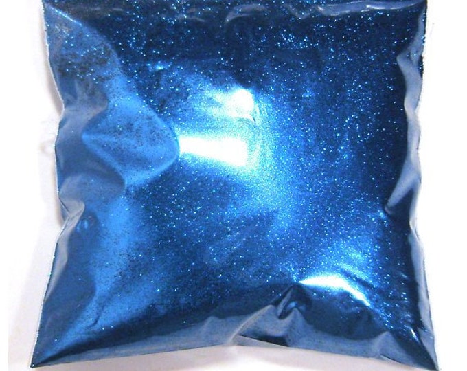 Electric Blue Glitter, .008" Solvent Resistant Poly, Nail Polish, Makeup, Body & Face, Lip Gloss, Epoxy Custom Tumblers, 9oz / 266ml Package