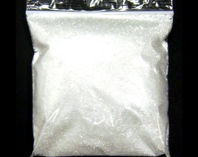Bright White Chunky Glitter, .025" Solvent Resistant Poly, Face & Body, Nail Polish, Epoxy Safe, Bulk Tumbler Glitter - 9oz / 266ml Package