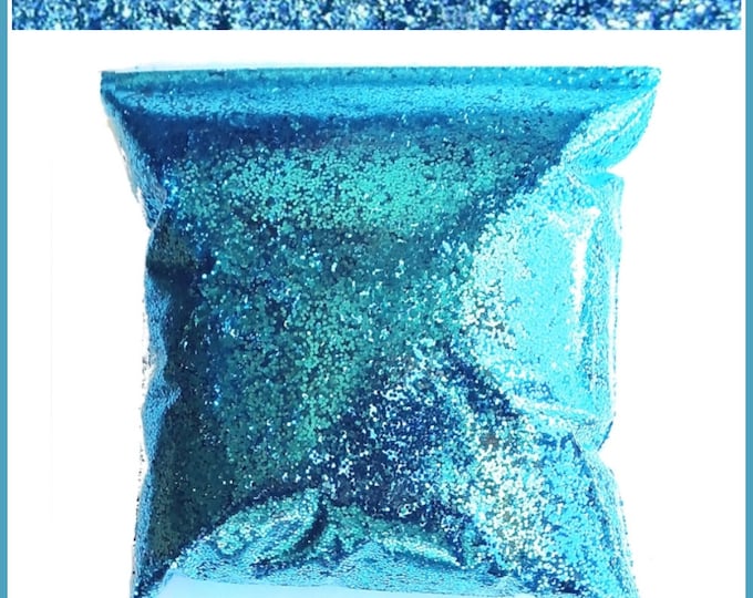 Rich Stratosphere Blue Chunky Glitter .025" - Custom Tumblers, Shoes, Body, Lips, Nail Polish, Resin Art & More - 11oz (325ml)