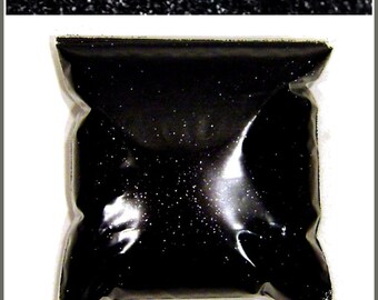 Intense Black Glitter, Fine .015" Cut,  Solvent Resistant Poly, Bulk Glitter, Nails, Jewlery, Body & Face, Resin Safe - 11oz / 325ml Package