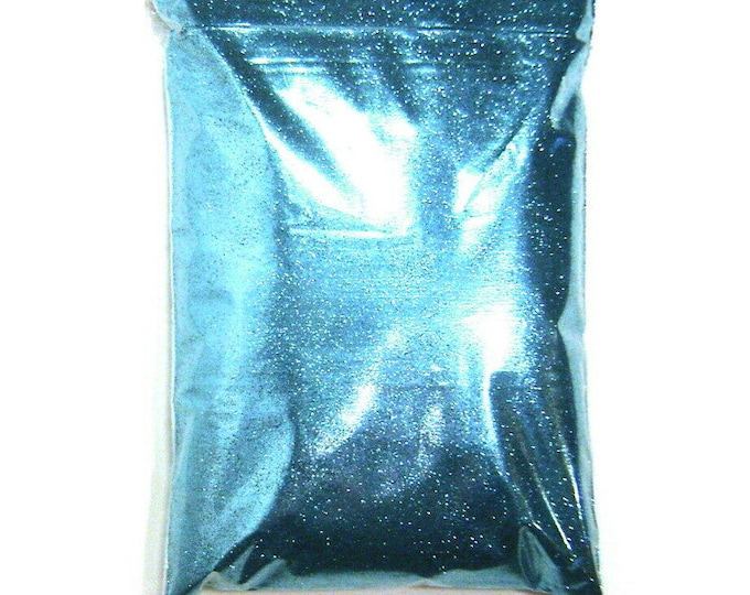 Tropical Teal Blue Glitter, Solvent Resistant Poly .008", .015" or .025" Very Fine to Chunky Professional Bulk Glitter, 1 lb / 454g Package