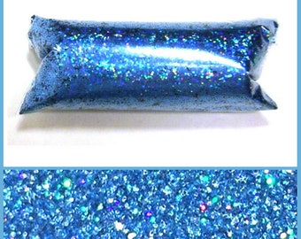 Holo Chunky Sky Blue Jewels Glitter - Solvent Resistant Poly .025" - Nail Polish, Makeup, Tumblers, Lip Gloss Glitter