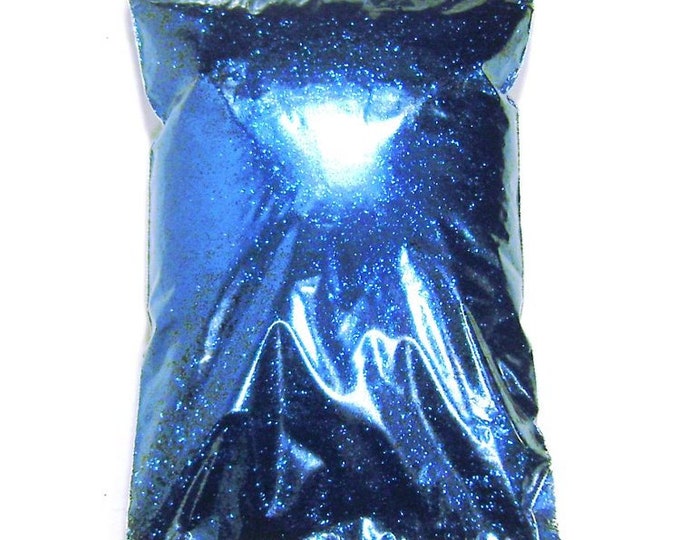 Electric Blue Glitter, Solvent Resistant Polyester .008", .015" or .025" Fine to Chunky Professional Wholesale Glitter, 1 lb / 454g Package